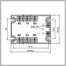 three phase dc to ac solid state relays