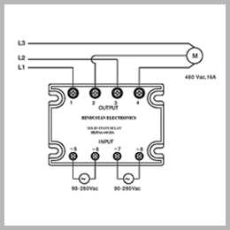 three phase motor reverser solid state relays